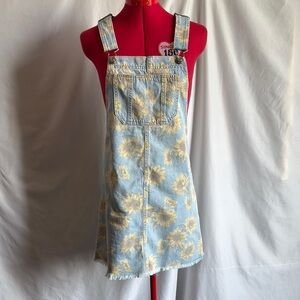 American Eagle Outfitters Blue Sunflower Mini Dress XS283
